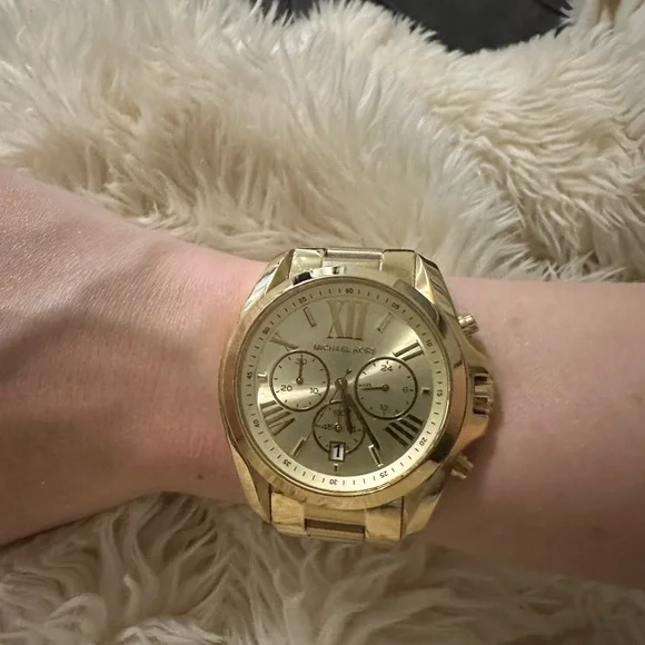 Michael Kors Gold Japan movement watch Michael Kors MK3477 Mini Slim Runway Women main image 4